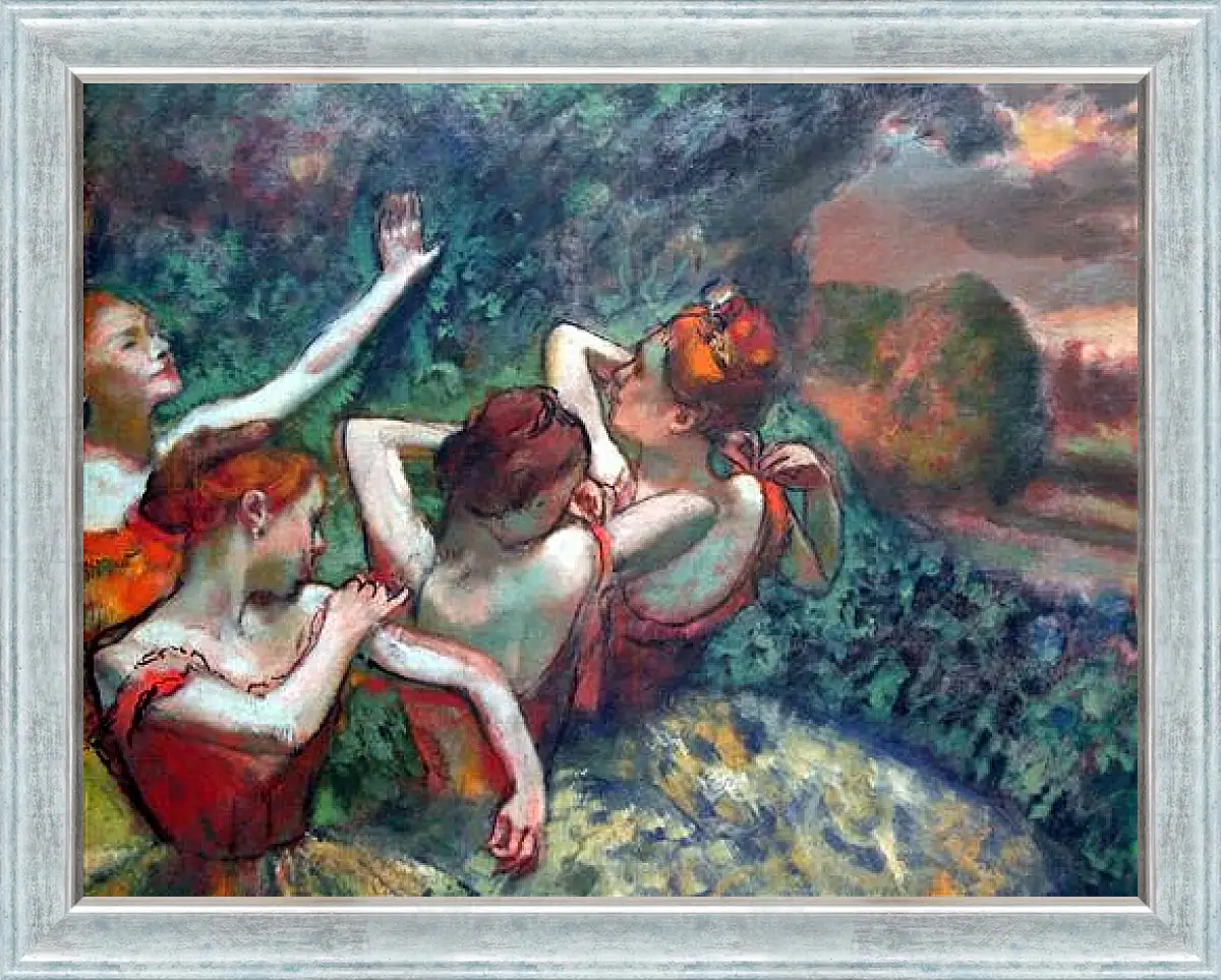 Картина в раме - Four Dancers. Эдгар Дега