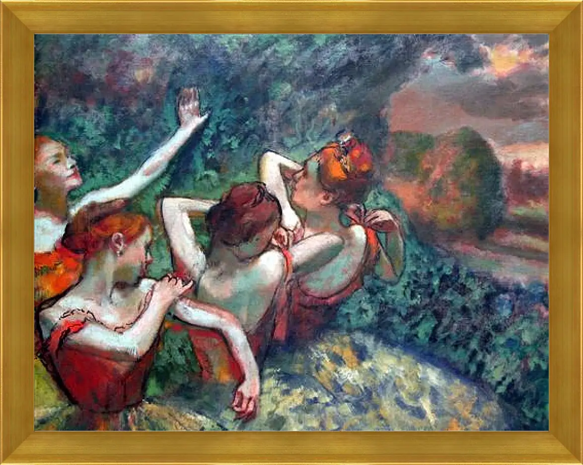 Картина в раме - Four Dancers. Эдгар Дега