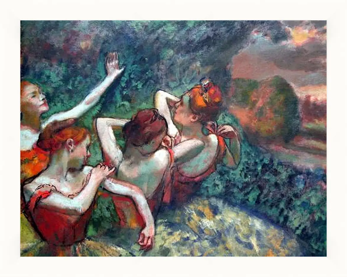 Картина в раме - Four Dancers. Эдгар Дега