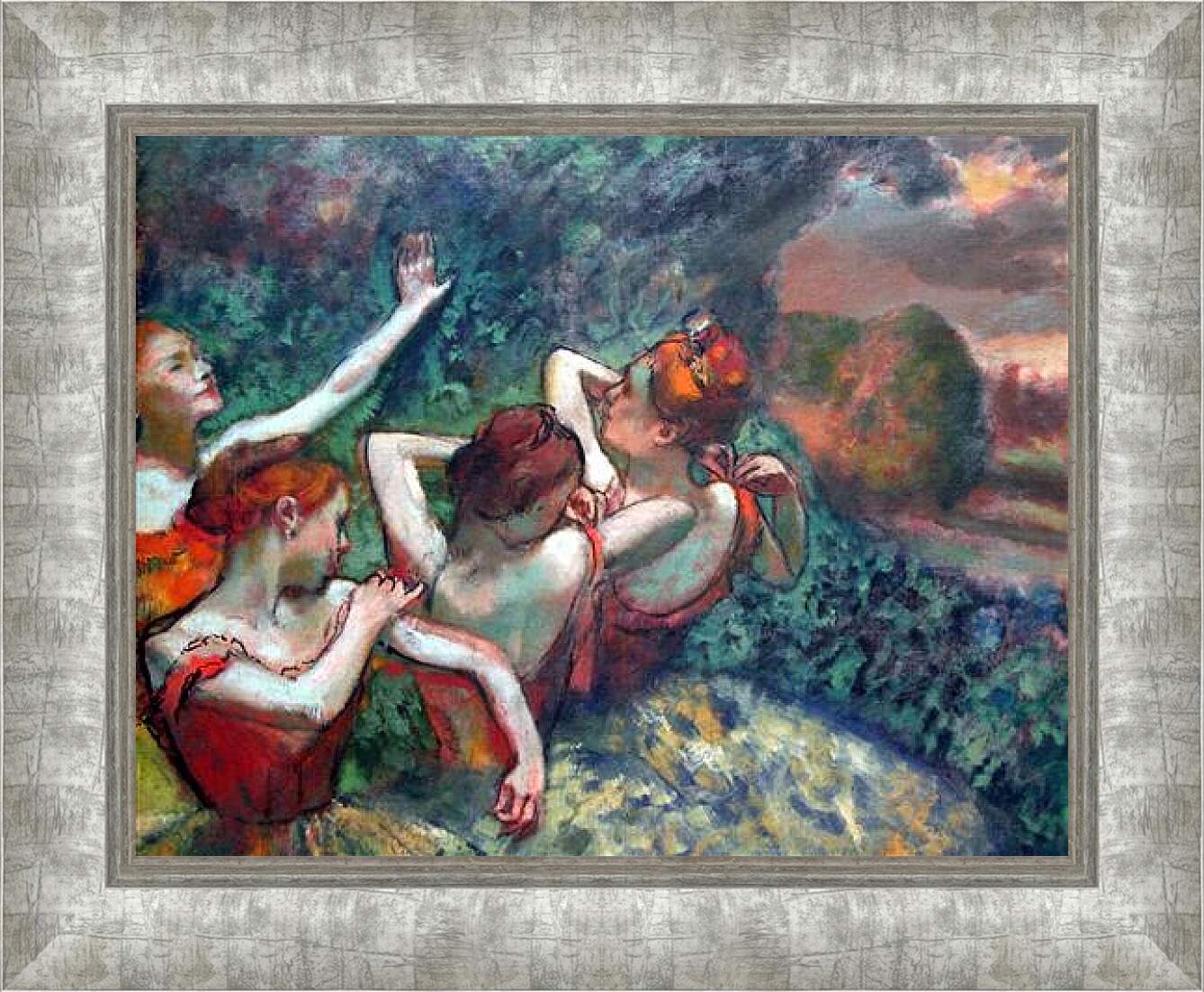 Картина в раме - Four Dancers. Эдгар Дега