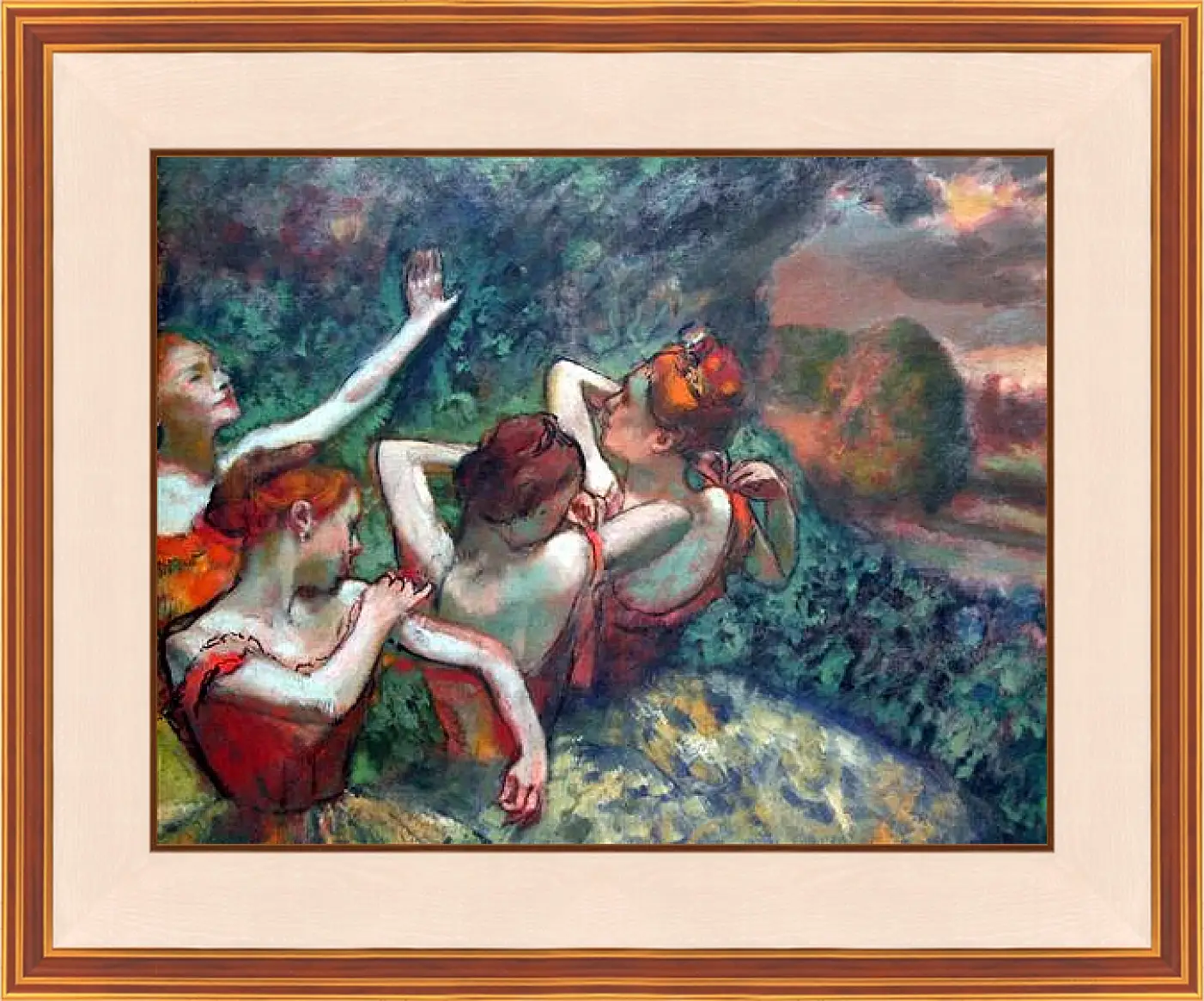 Картина в раме - Four Dancers. Эдгар Дега