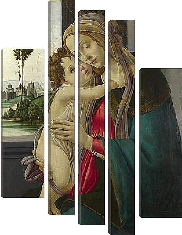 Модульная картина - The Virgin and Child. Сандро Боттичелли