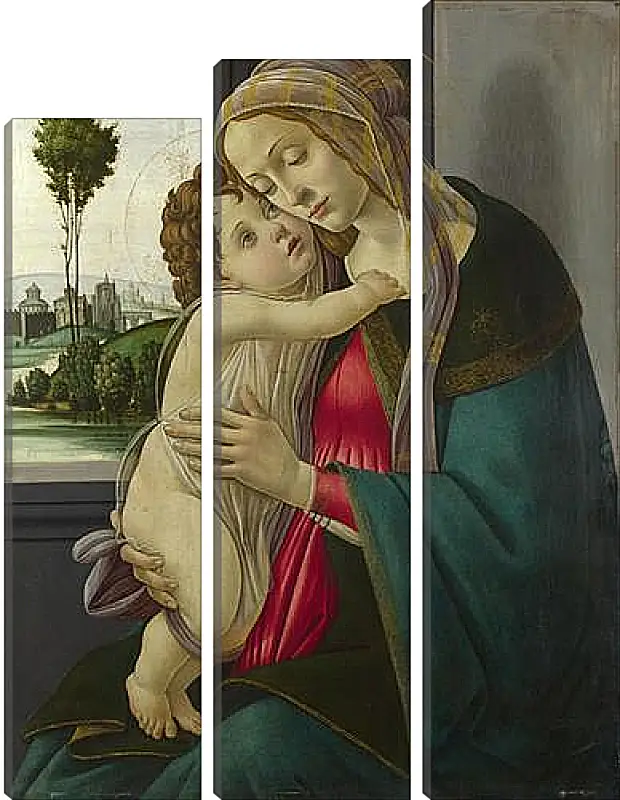 Модульная картина - The Virgin and Child. Сандро Боттичелли