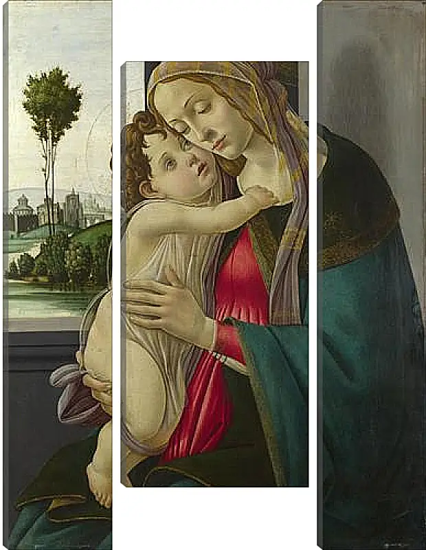 Модульная картина - The Virgin and Child. Сандро Боттичелли