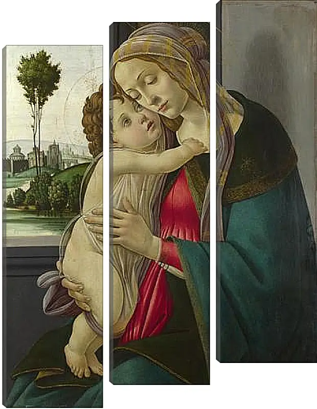 Модульная картина - The Virgin and Child. Сандро Боттичелли