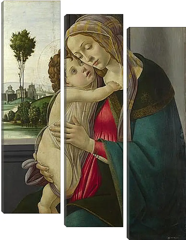 Модульная картина - The Virgin and Child. Сандро Боттичелли