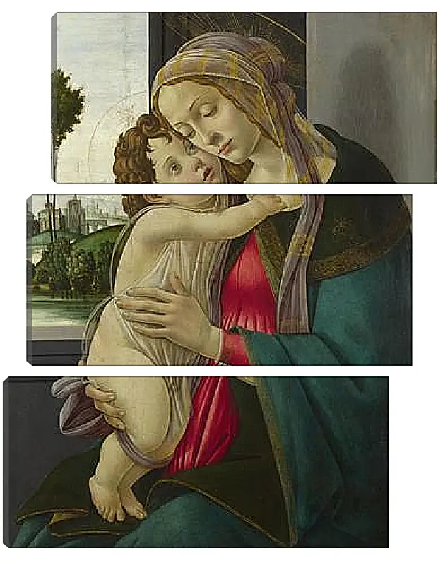 Модульная картина - The Virgin and Child. Сандро Боттичелли