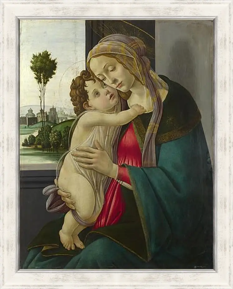 Картина в раме - The Virgin and Child. Сандро Боттичелли