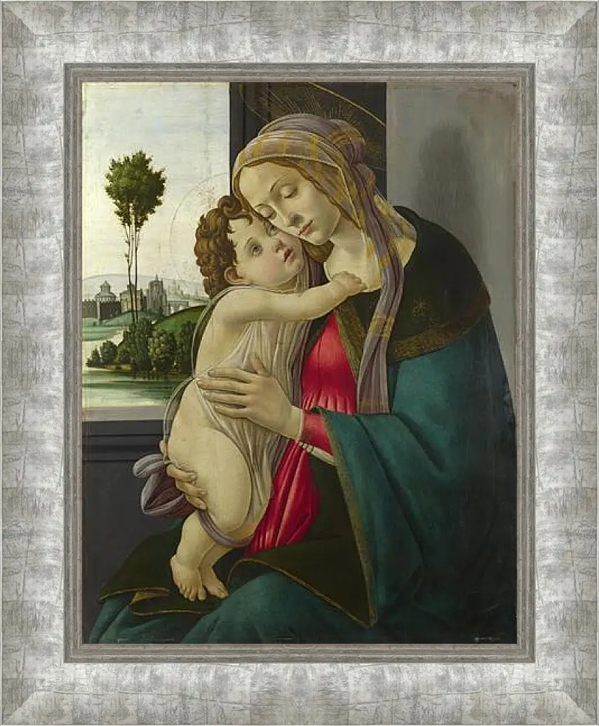 Картина в раме - The Virgin and Child. Сандро Боттичелли