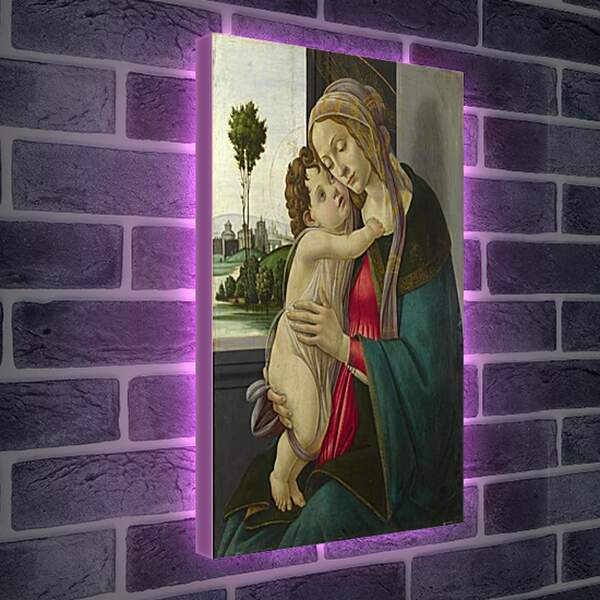Лайтбокс световая панель - The Virgin and Child. Сандро Боттичелли