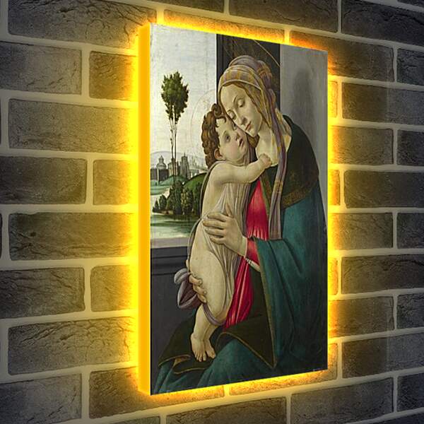 Лайтбокс световая панель - The Virgin and Child. Сандро Боттичелли