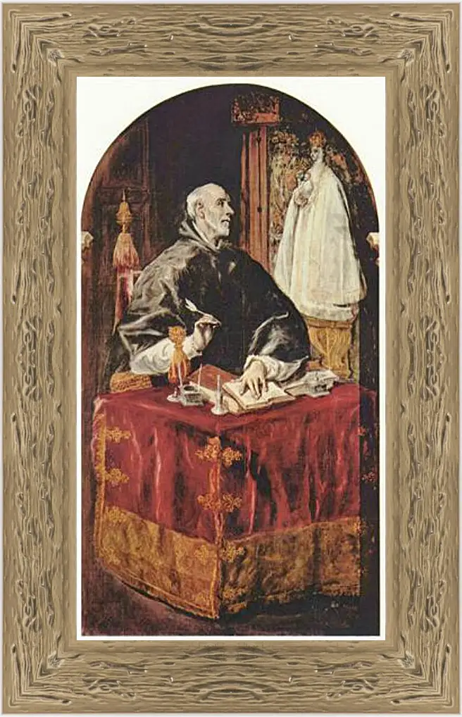 Картина в раме - Vision des Hl. Ildefonso. Эль Греко