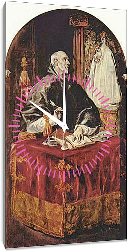 Часы картина - Vision des Hl. Ildefonso. Эль Греко