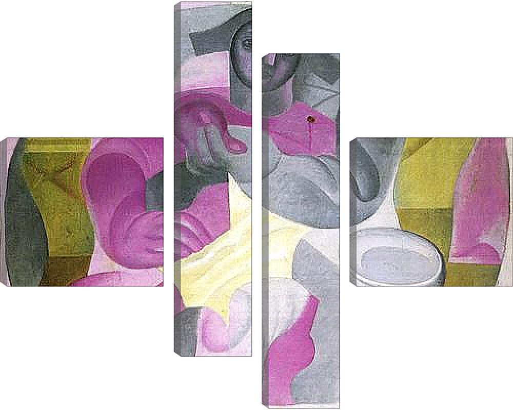 Модульная картина - Seated Harlequin. Хуан Грис