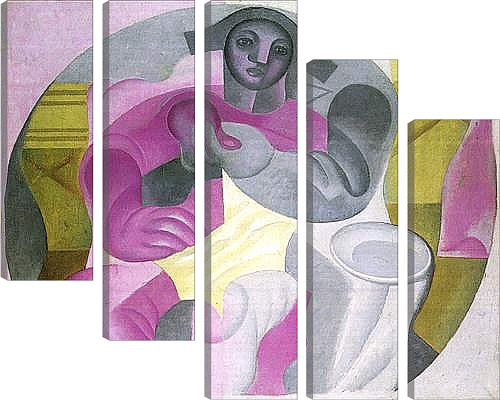 Модульная картина - Seated Harlequin. Хуан Грис