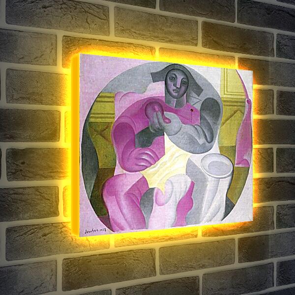 Лайтбокс световая панель - Seated Harlequin. Хуан Грис