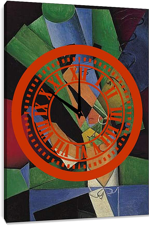 Часы картина - El fumador (Frank Haviland) Хуан Грис