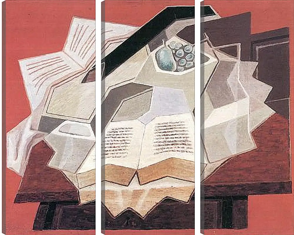 Модульная картина - The Open Book (detail) Хуан Грис