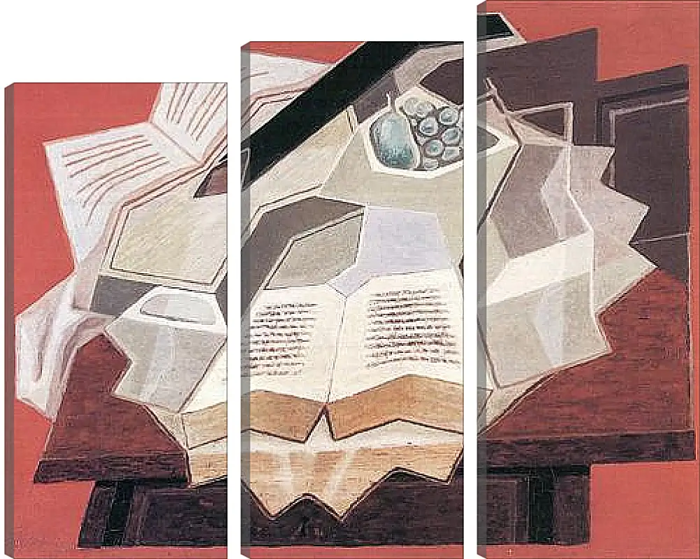 Модульная картина - The Open Book (detail) Хуан Грис