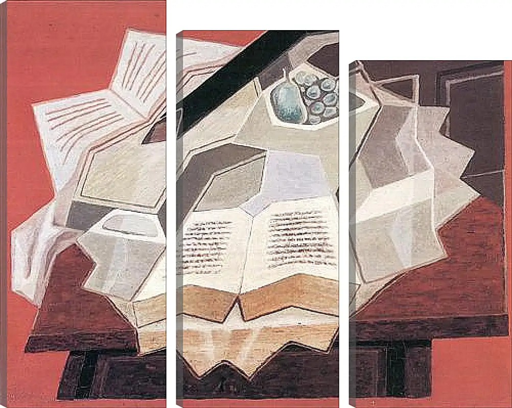 Модульная картина - The Open Book (detail) Хуан Грис