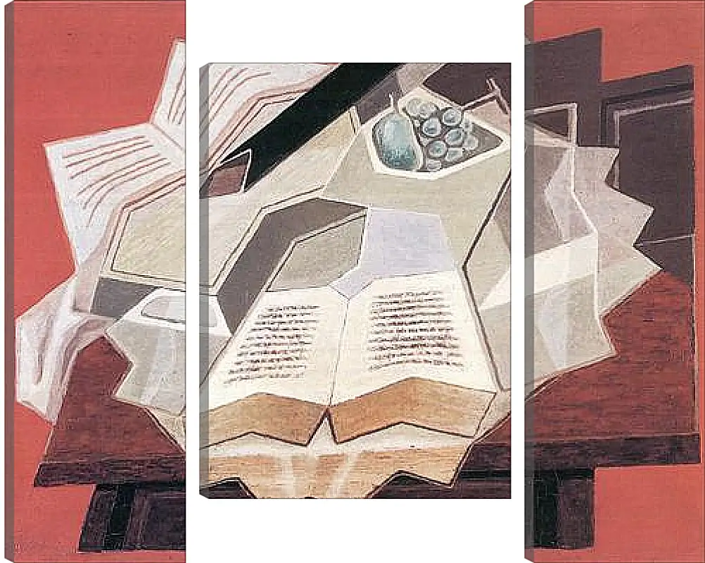 Модульная картина - The Open Book (detail) Хуан Грис