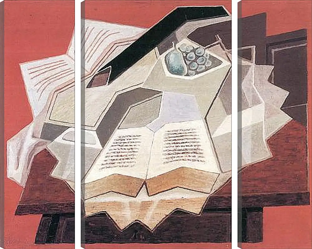 Модульная картина - The Open Book (detail) Хуан Грис