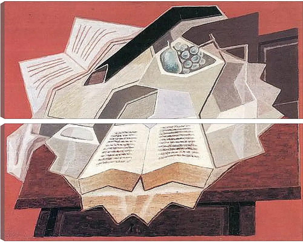 Модульная картина - The Open Book (detail) Хуан Грис