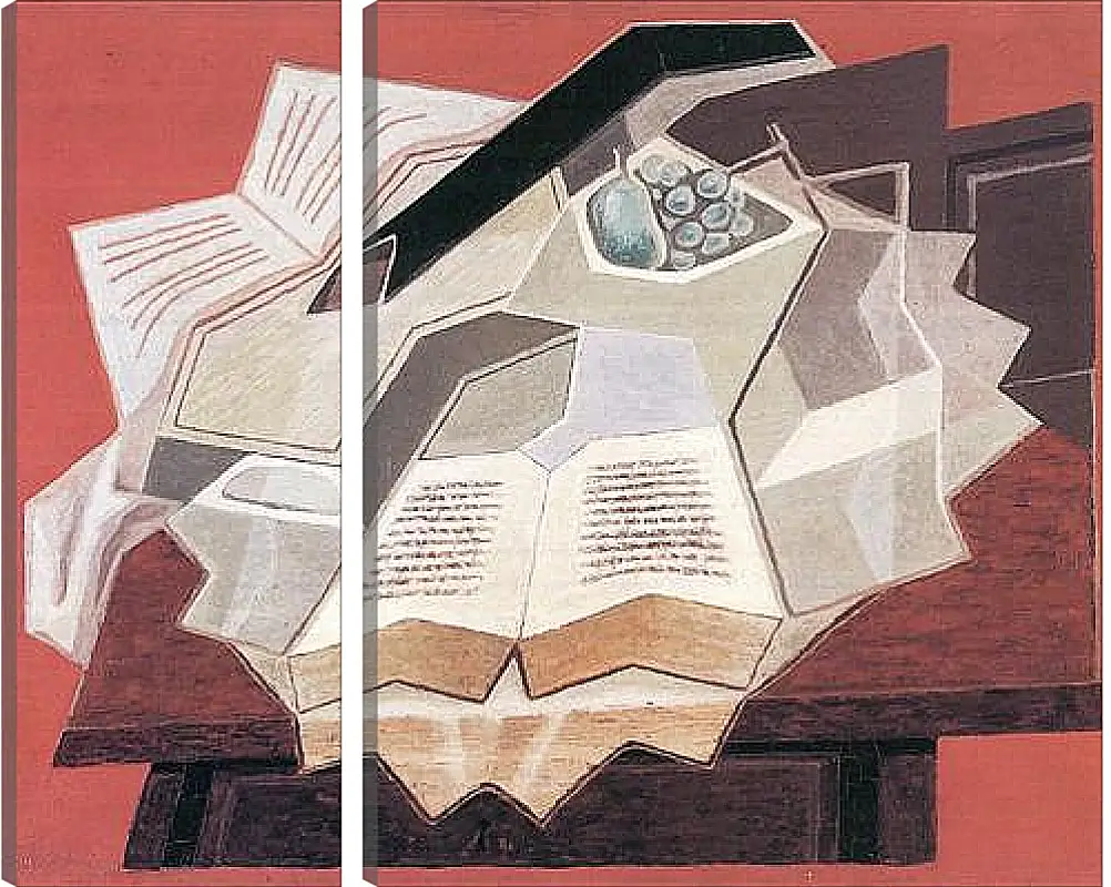 Модульная картина - The Open Book (detail) Хуан Грис