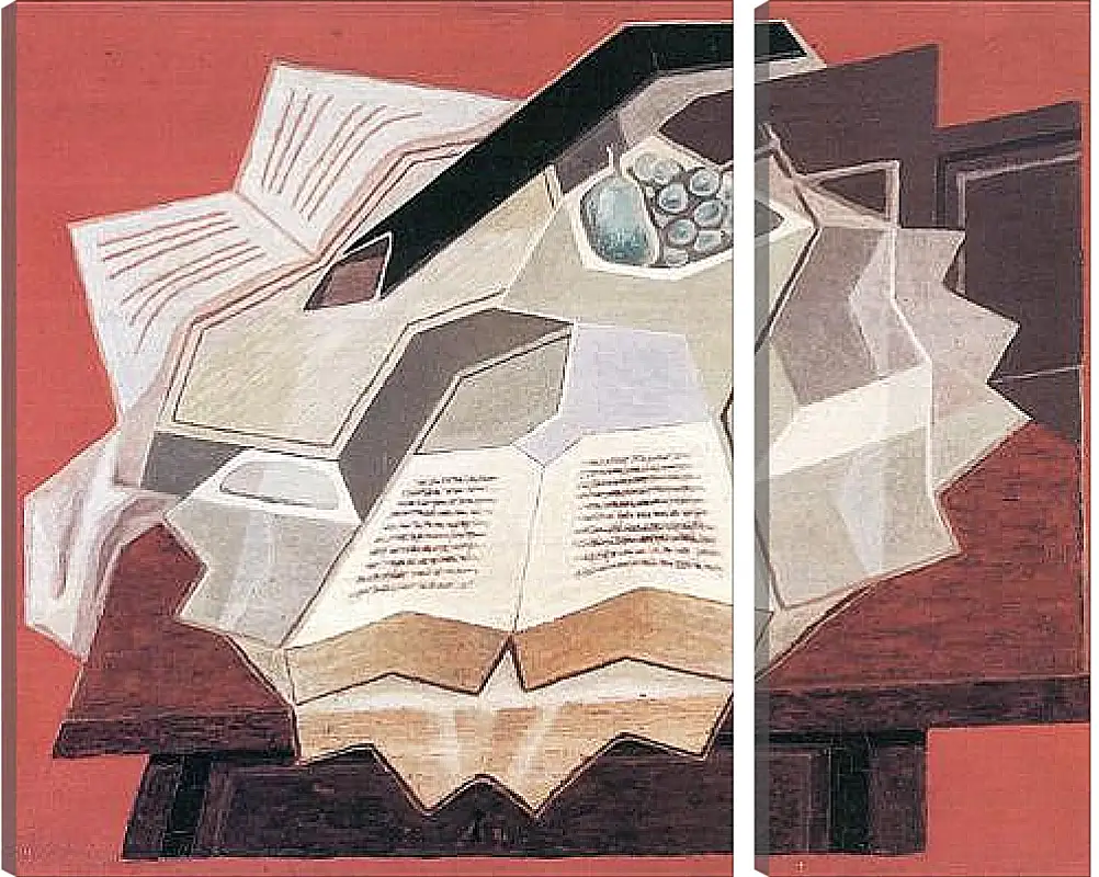 Модульная картина - The Open Book (detail) Хуан Грис