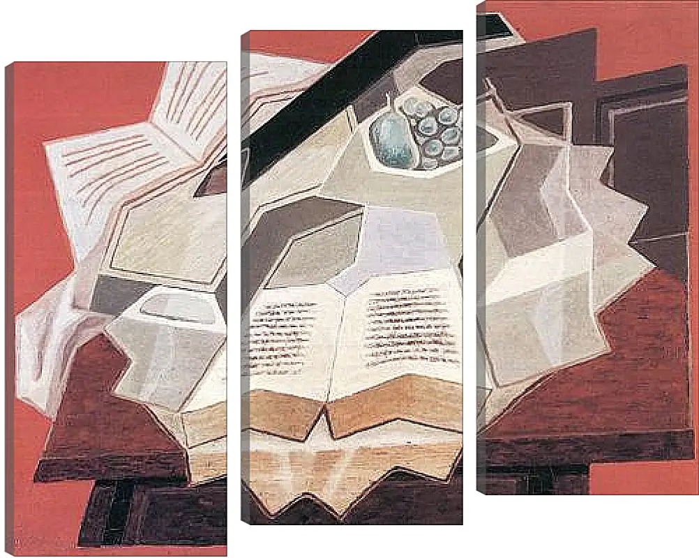 Модульная картина - The Open Book (detail) Хуан Грис