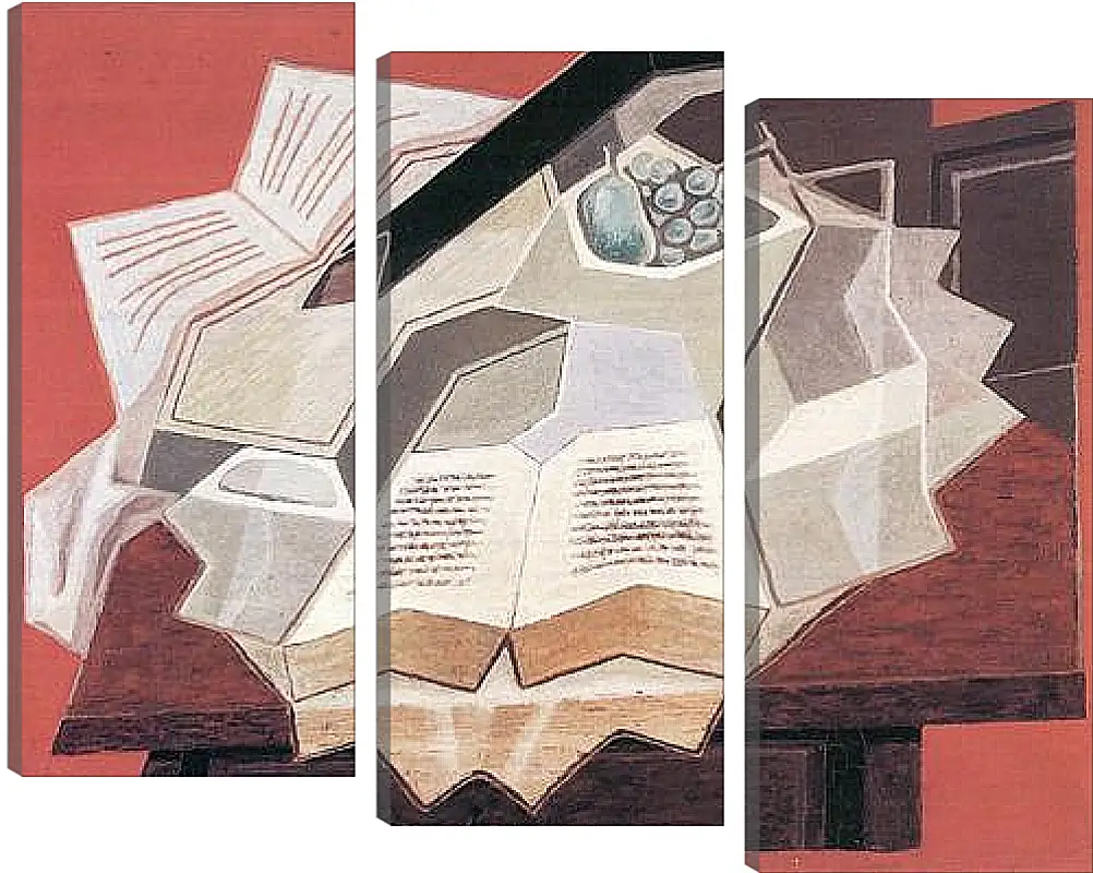 Модульная картина - The Open Book (detail) Хуан Грис