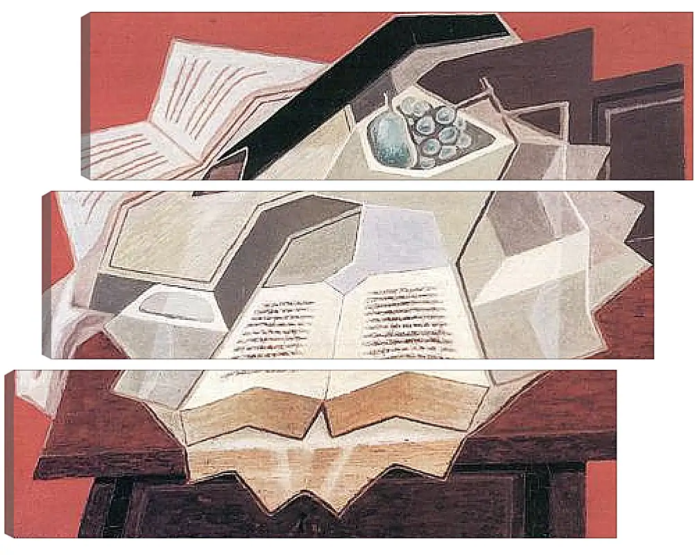 Модульная картина - The Open Book (detail) Хуан Грис