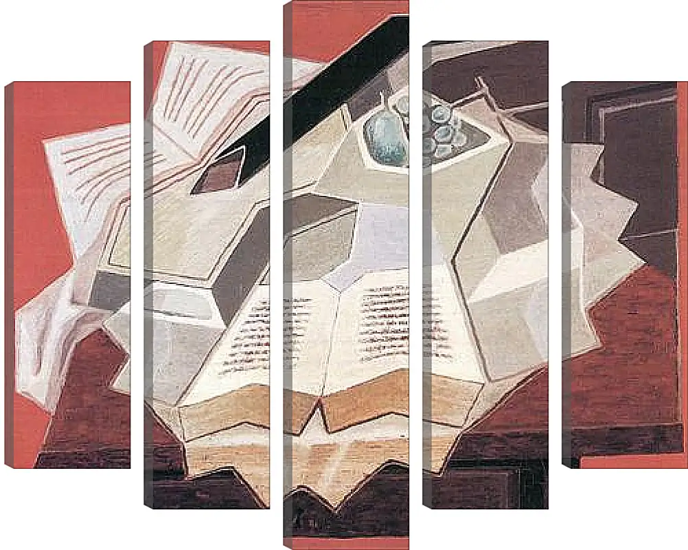 Модульная картина - The Open Book (detail) Хуан Грис