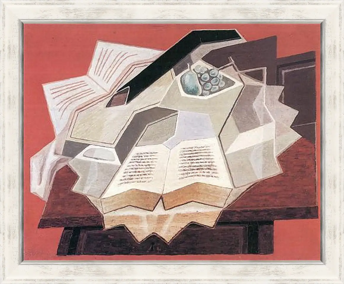 Картина в раме - The Open Book (detail) Хуан Грис