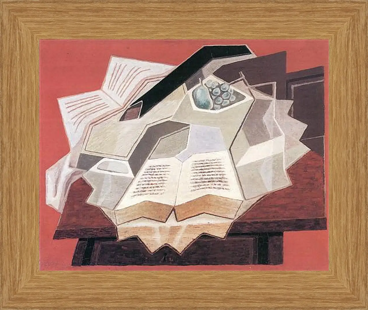 Картина в раме - The Open Book (detail) Хуан Грис