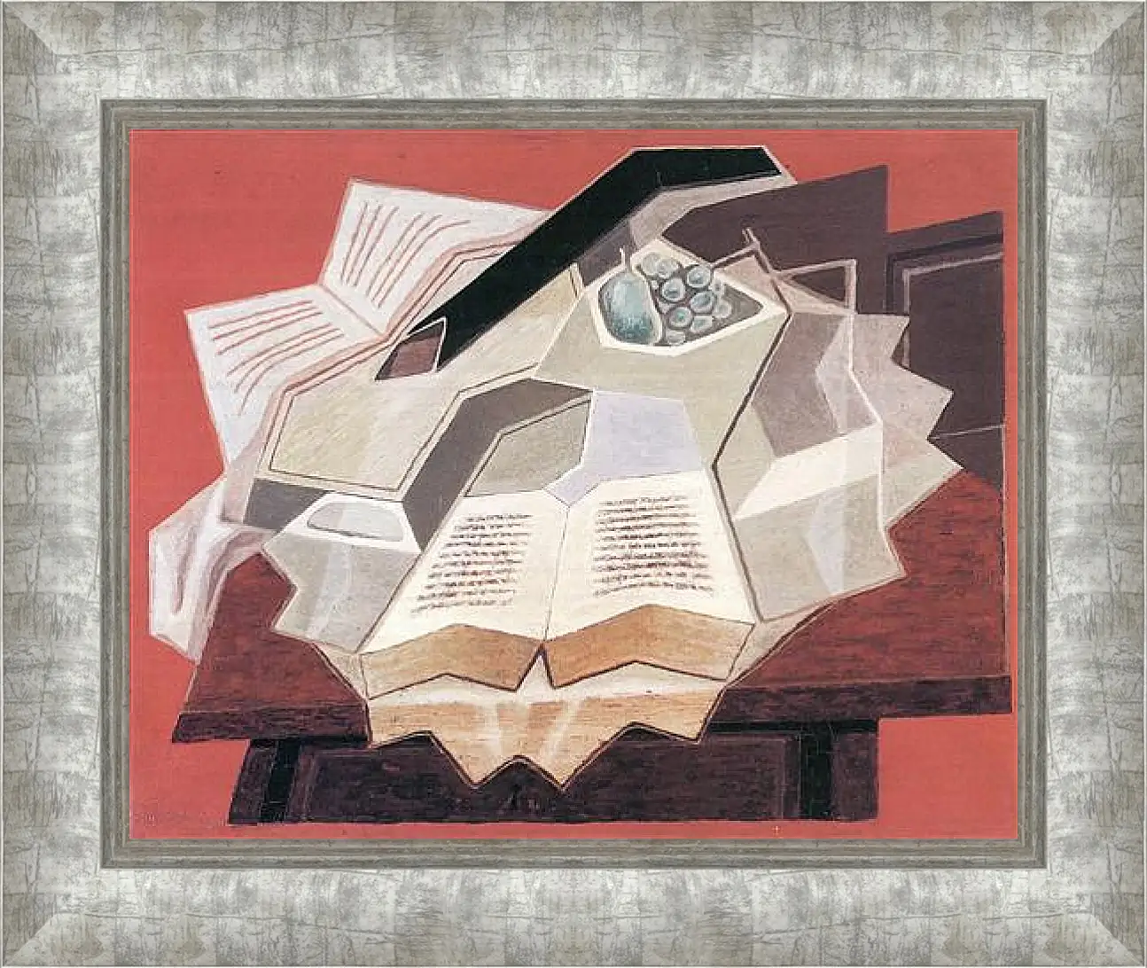 Картина в раме - The Open Book (detail) Хуан Грис
