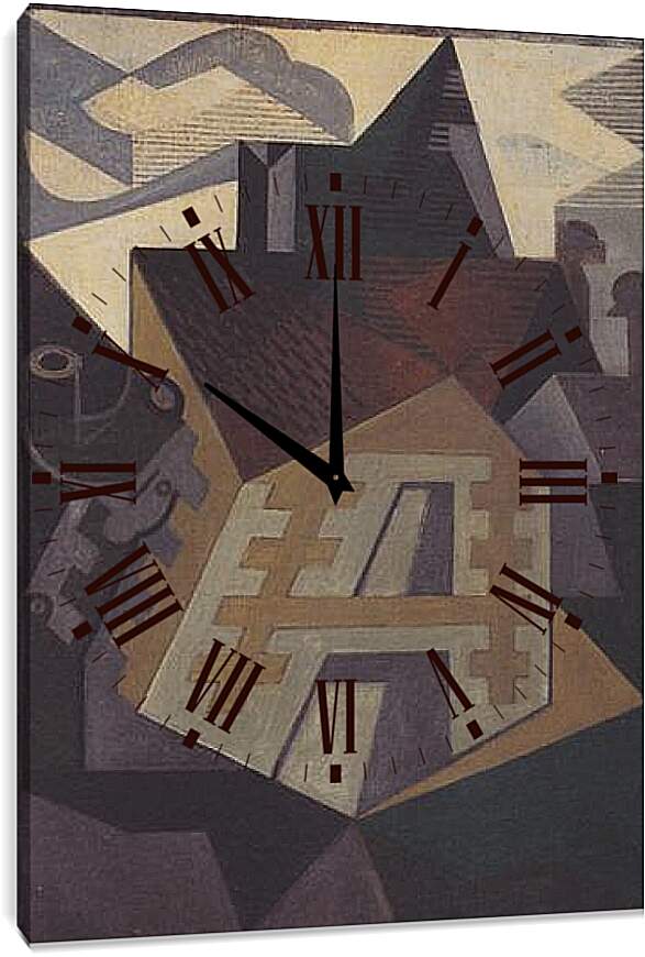Часы картина - Landschaft bei Beaulieu. Хуан Грис