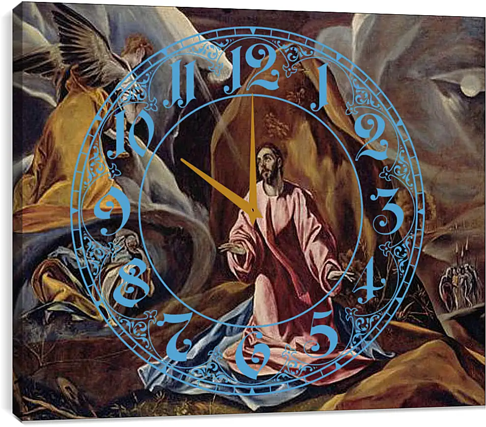 Часы картина - The Agony in the Garden. Эль Греко