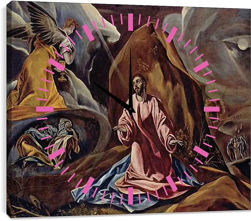 Часы картина - The Agony in the Garden. Эль Греко