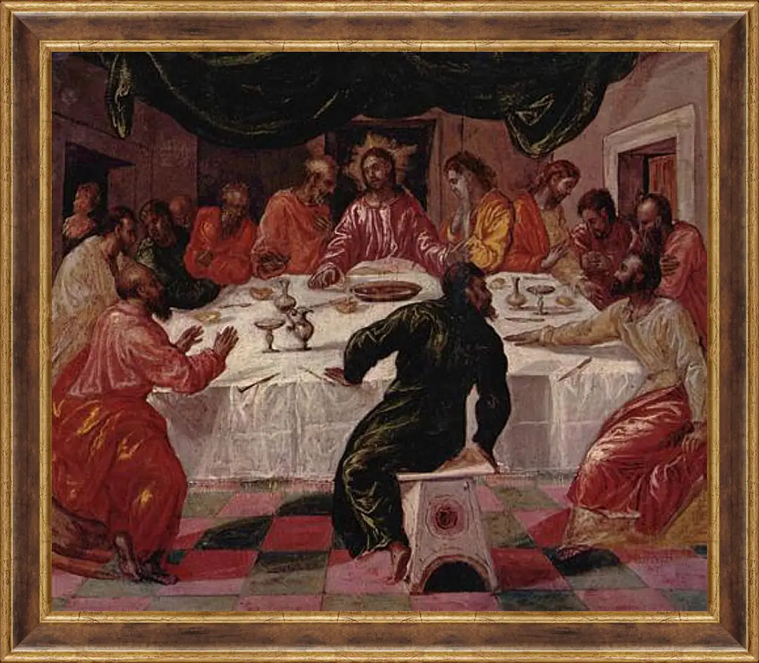 Картина в раме - The Last Supper. Эль Греко