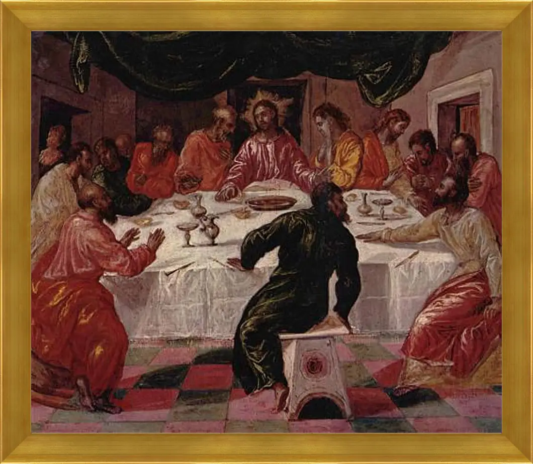 Картина в раме - The Last Supper. Эль Греко