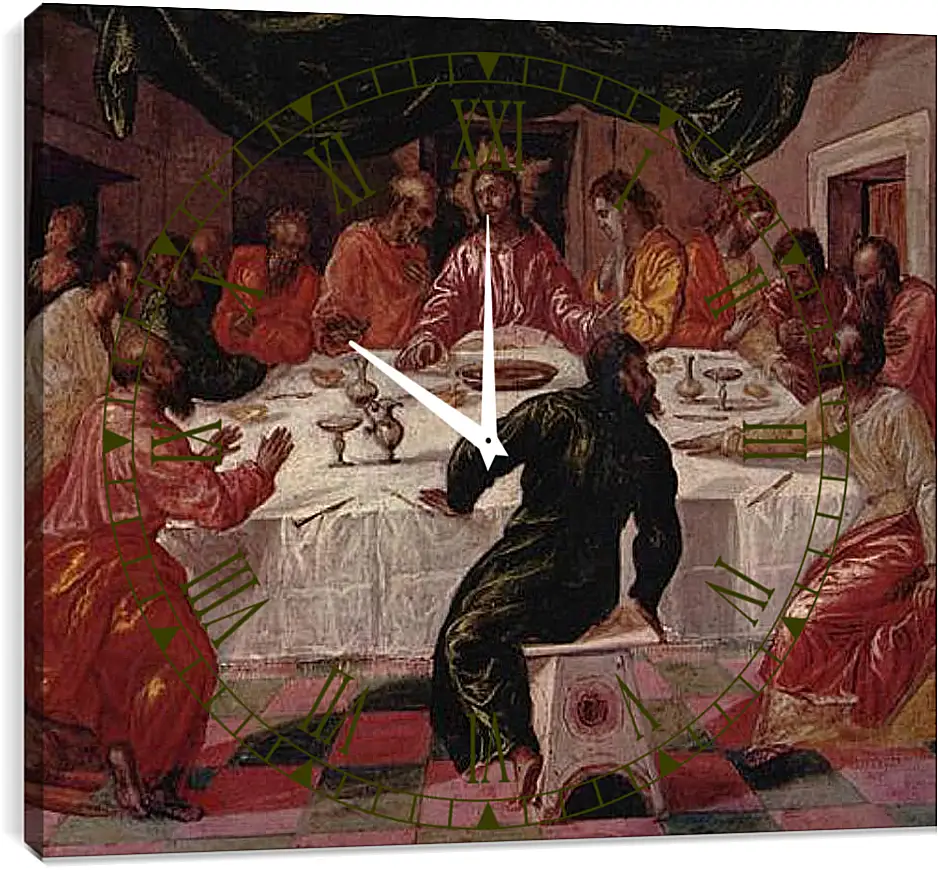Часы картина - The Last Supper. Эль Греко