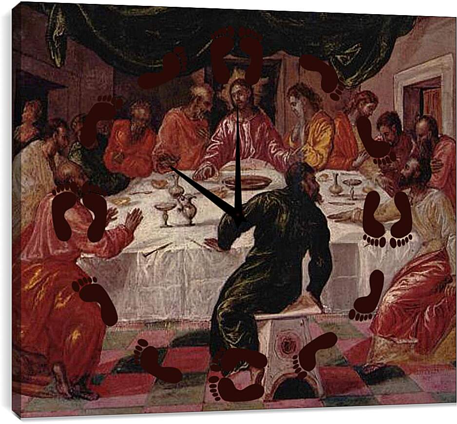 Часы картина - The Last Supper. Эль Греко