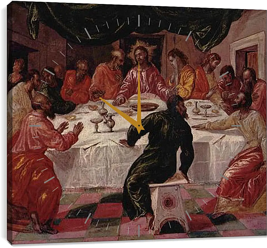 Часы картина - The Last Supper. Эль Греко