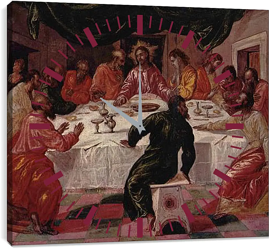 Часы картина - The Last Supper. Эль Греко