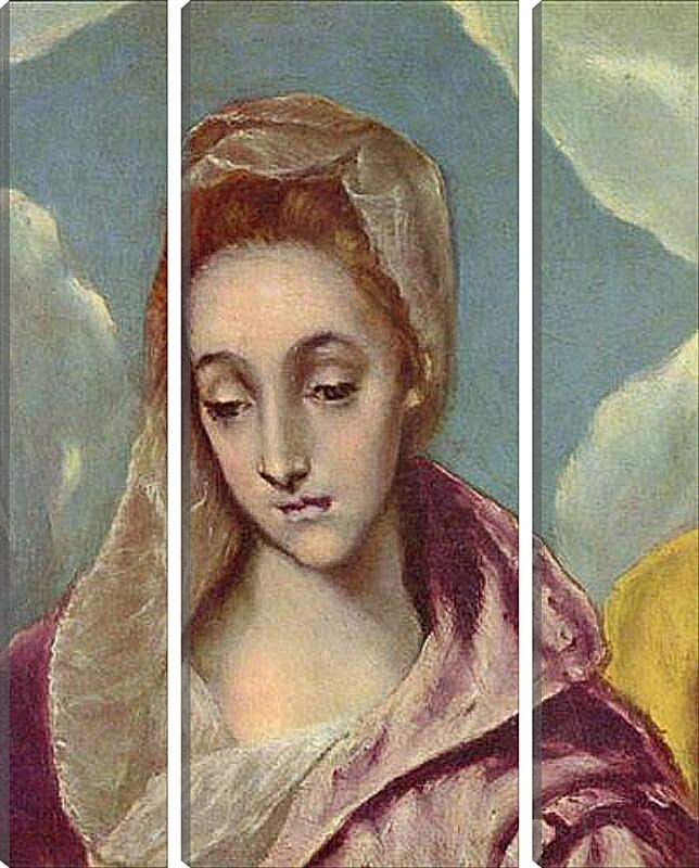 Модульная картина - Heilige Familie mit der Hl. Anna (Detail). Эль Греко