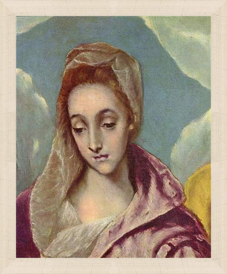 Картина в раме - Heilige Familie mit der Hl. Anna (Detail). Эль Греко