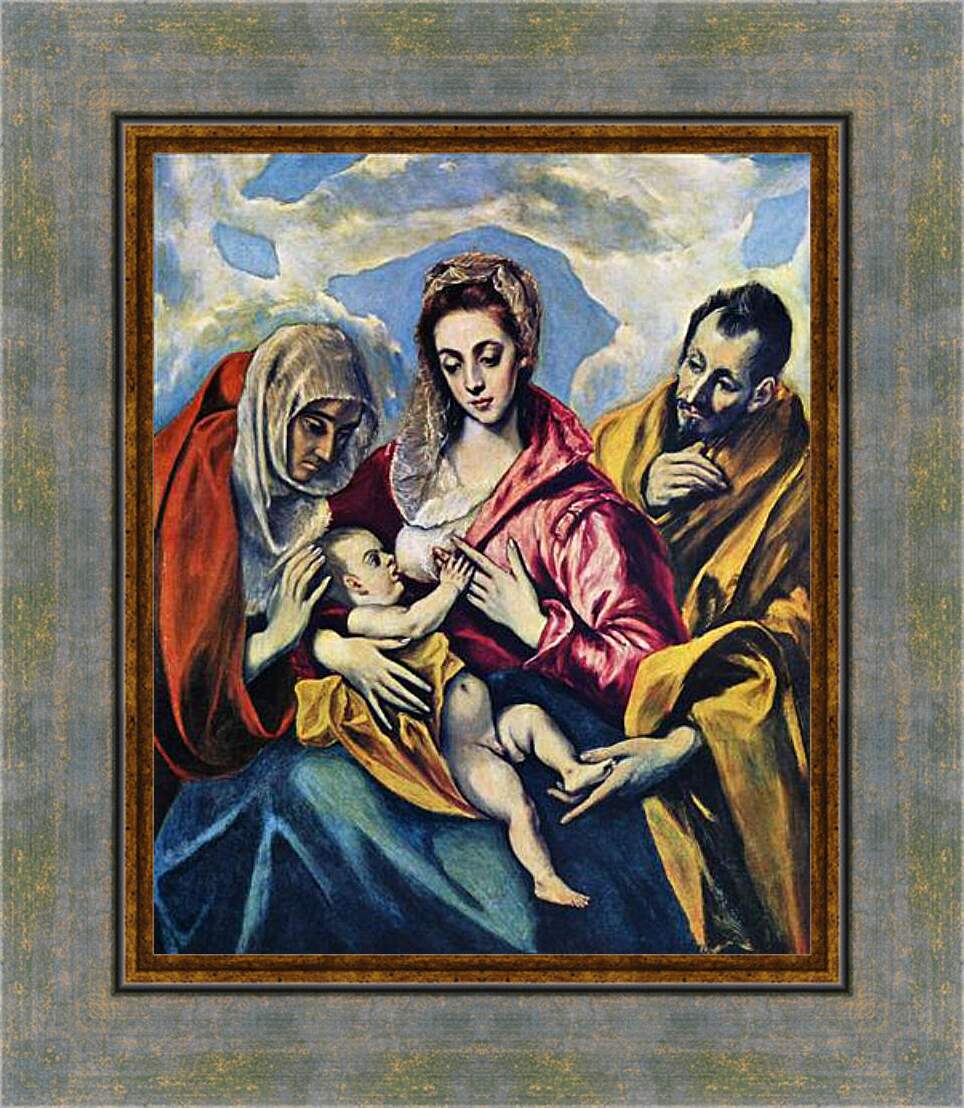 Картина в раме - Hl. Familie. Эль Греко