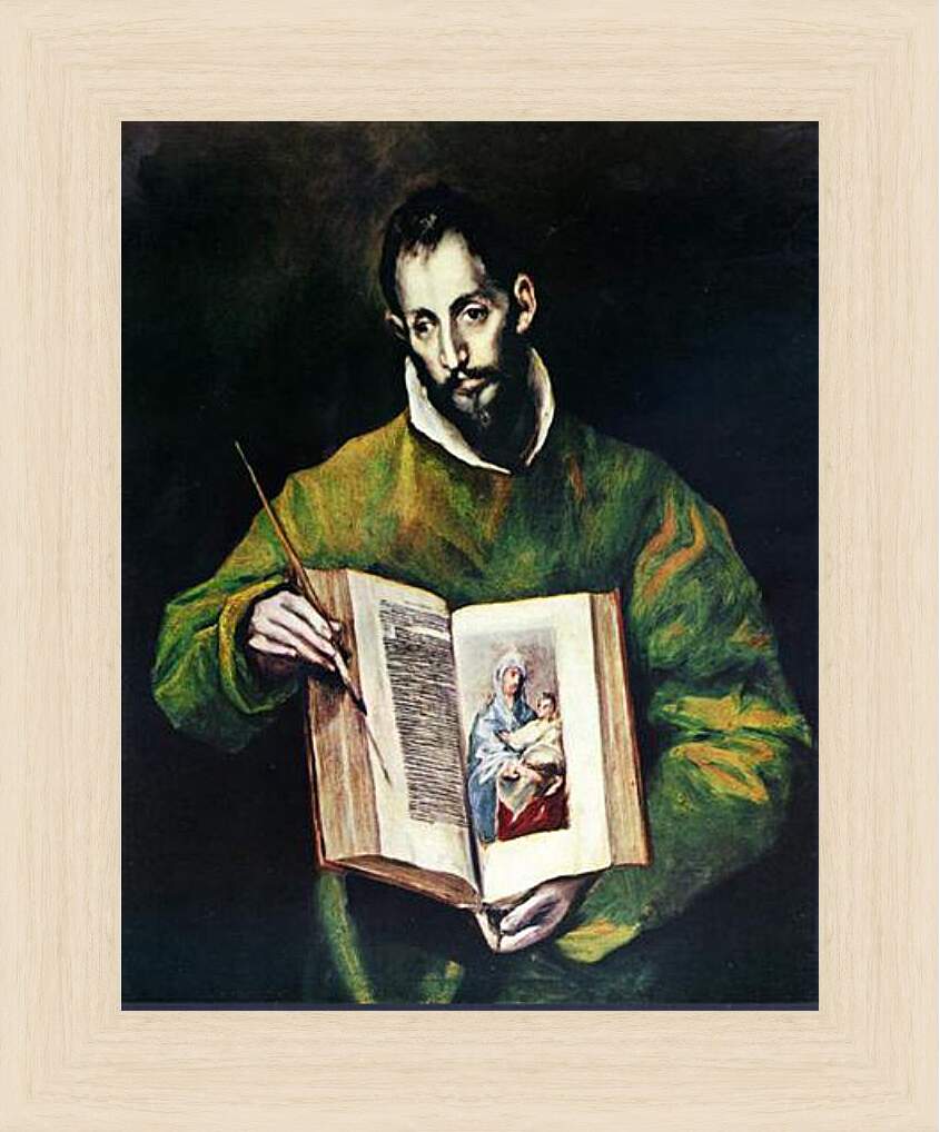 Картина в раме - Hl. Lukas als Maler. Эль Греко
