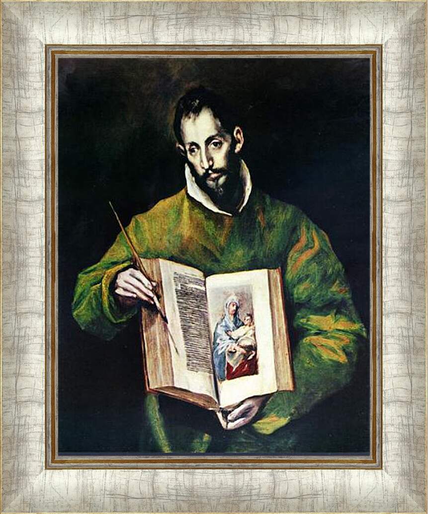 Картина в раме - Hl. Lukas als Maler. Эль Греко